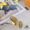 6931af4bccd8ab3d7afa34ec Louis Vuitton 2025 Luxury Women's Frameless Slimming Versatile Sunglasses, Clover Street Style Sun Glasses Featured on Xiaohongshu