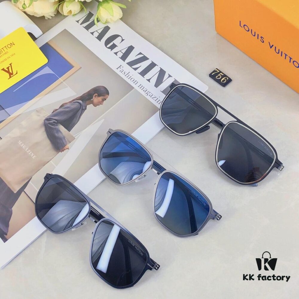 Louis Vuitton 2025 New Arrival TR Double Bridge Men's Sunglasses, Trendy Polarized Fashion Streetwear Shades