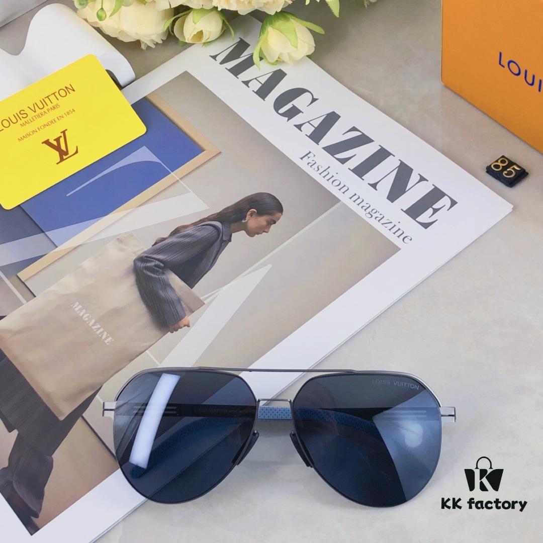 6931af4bccd8ab3d7afa34f8 Louis Vuitton Summer New Arrival Polarized Sunglasses for Men, European and American Style Double-Bridge Pilot Nylon Outdoor Fishing Frog Eye Sunglasses
