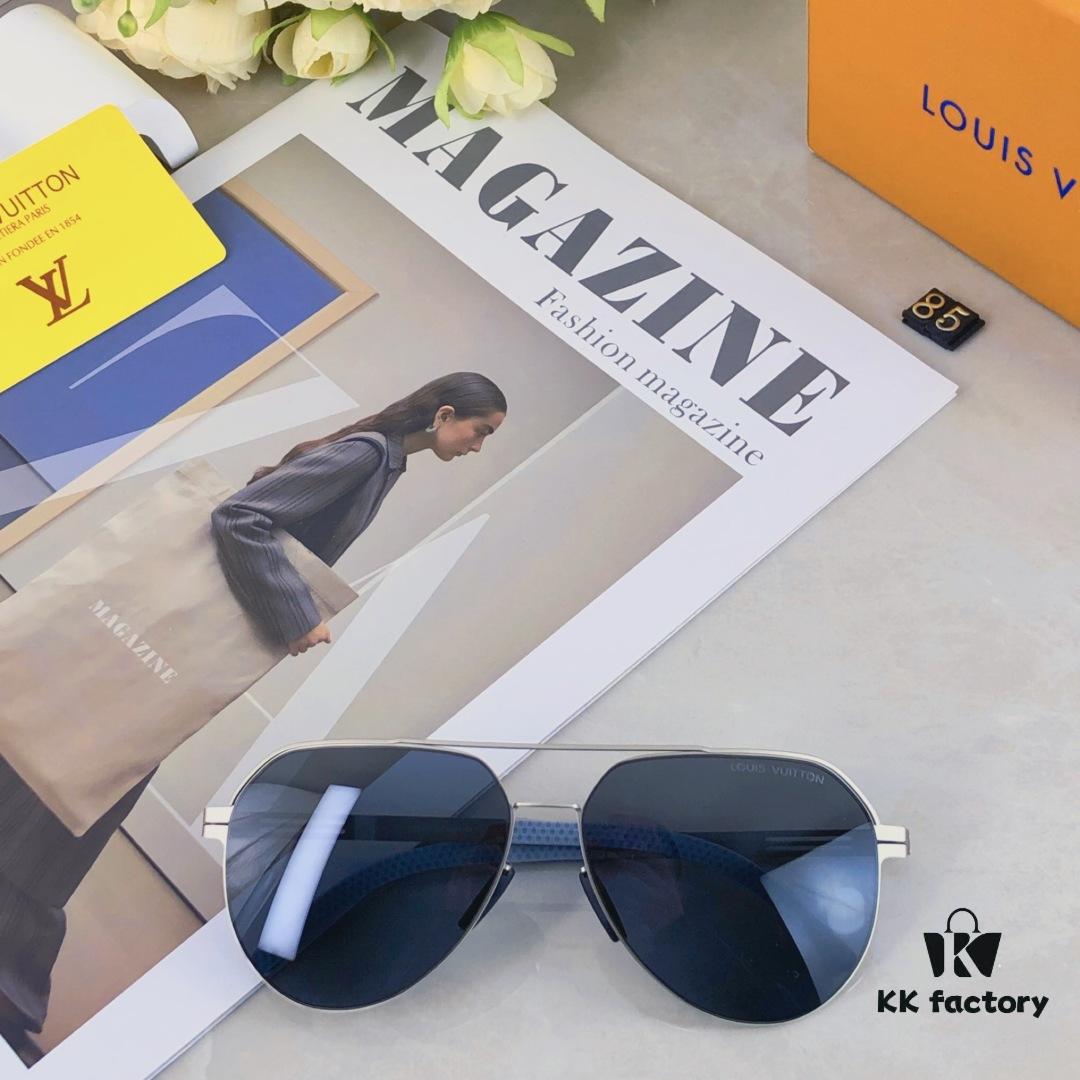 6931af4cccd8ab3d7afa34fa Louis Vuitton Summer New Arrival Polarized Sunglasses for Men, European and American Style Double-Bridge Pilot Nylon Outdoor Fishing Frog Eye Sunglasses