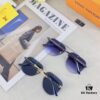 6931af4cccd8ab3d7afa3500 Louis Vuitton European and American Style Double-Bridge Frameless Sunglasses, Ins Aesthetic, High-End Fashion Round Sunnies, Influencer Street Snap Frog Eyewear