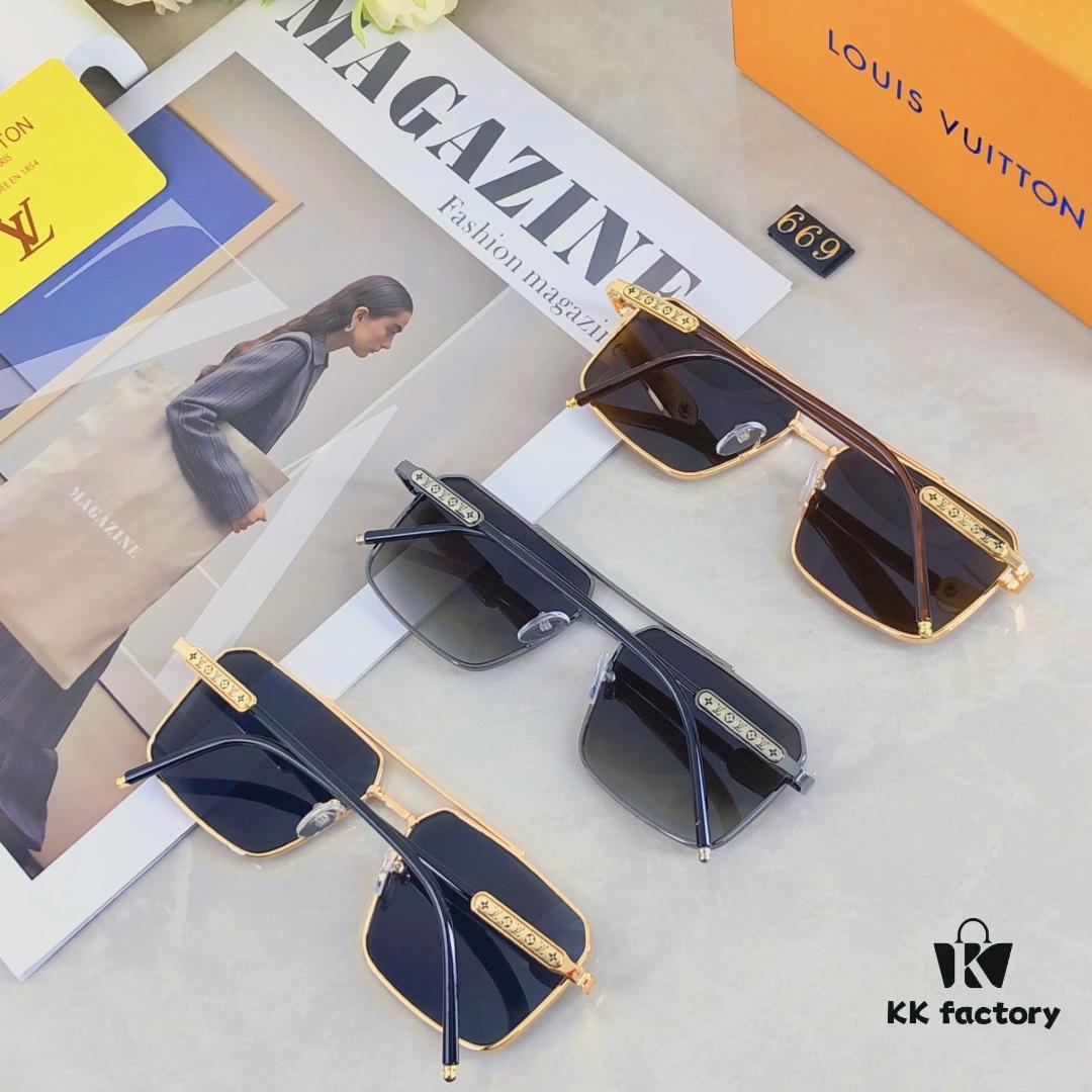 6931af4dccd8ab3d7afa3509 Louis Vuitton Men's Lightweight Aviator Sunglasses, Same Style as Guo Tianle's