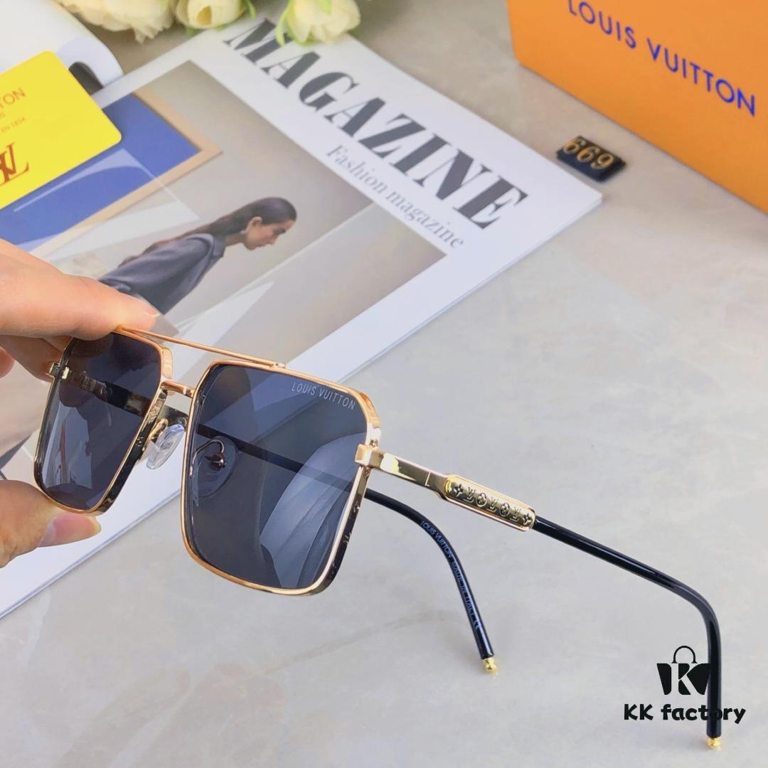 6931af4dccd8ab3d7afa350d Louis Vuitton Men's Lightweight Aviator Sunglasses, Same Style as Guo Tianle's