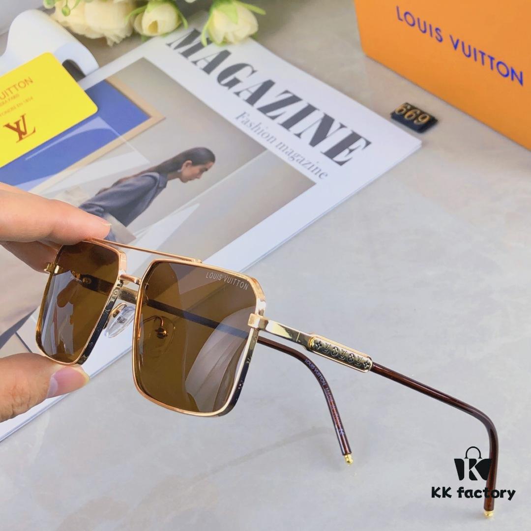 6931af4dccd8ab3d7afa350e Louis Vuitton Men's Lightweight Aviator Sunglasses, Same Style as Guo Tianle's