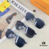 6931af4fccd8ab3d7afa352c Louis Vuitton Metal Double-Bar Men's Aviator Sunglasses, Stylish Black Polarized UV-Protective Shades