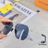 6931af4fccd8ab3d7afa3532 Louis Vuitton Metal Double-Bar Men's Aviator Sunglasses, Stylish Black Polarized UV-Protective Shades
