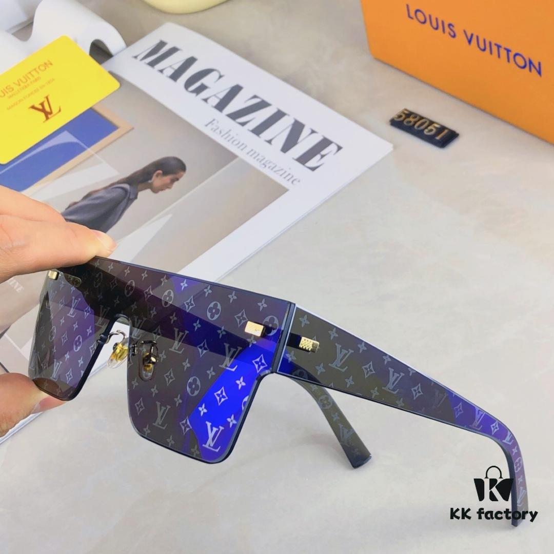 6931af50ccd8ab3d7afa3536 Louis Vuitton Korean-Style Retro Oversized Square Sunglasses, Fashionable Unisex Slimming Sunglasses, One-Piece Influencer Style Shades