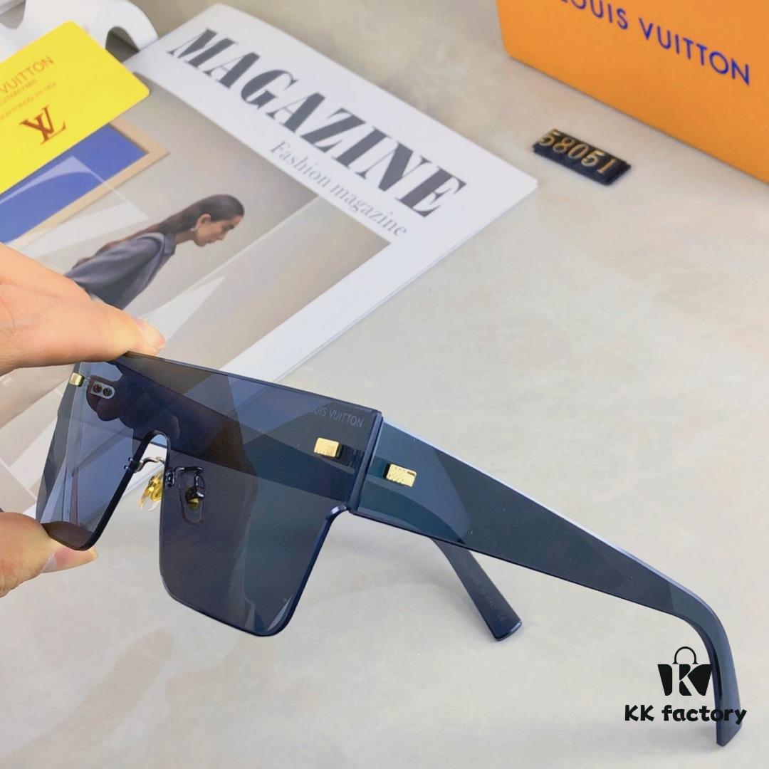 6931af50ccd8ab3d7afa3537 Louis Vuitton Korean-Style Retro Oversized Square Sunglasses, Fashionable Unisex Slimming Sunglasses, One-Piece Influencer Style Shades