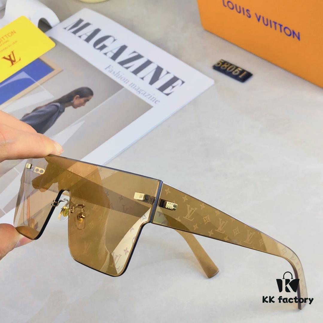 6931af50ccd8ab3d7afa3538 Louis Vuitton Korean-Style Retro Oversized Square Sunglasses, Fashionable Unisex Slimming Sunglasses, One-Piece Influencer Style Shades