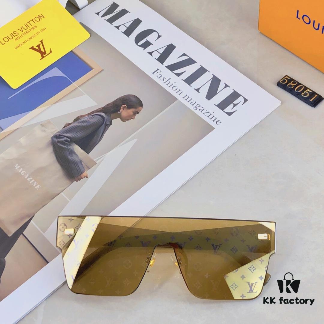 6931af50ccd8ab3d7afa3539 Louis Vuitton Korean-Style Retro Oversized Square Sunglasses, Fashionable Unisex Slimming Sunglasses, One-Piece Influencer Style Shades