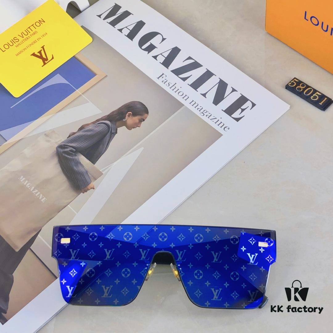 6931af50ccd8ab3d7afa353a Louis Vuitton Korean-Style Retro Oversized Square Sunglasses, Fashionable Unisex Slimming Sunglasses, One-Piece Influencer Style Shades