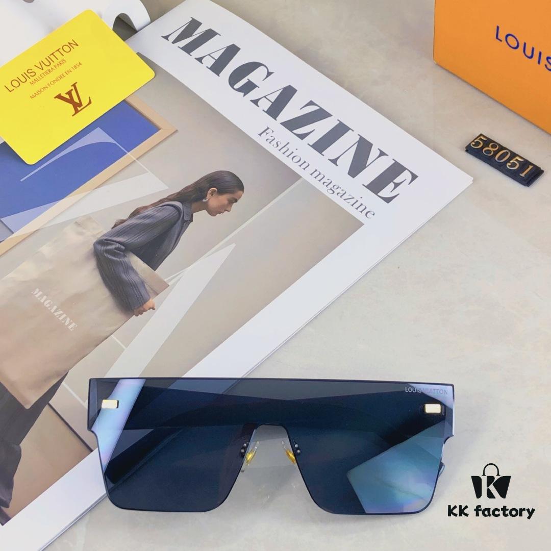6931af50ccd8ab3d7afa353b Louis Vuitton Korean-Style Retro Oversized Square Sunglasses, Fashionable Unisex Slimming Sunglasses, One-Piece Influencer Style Shades