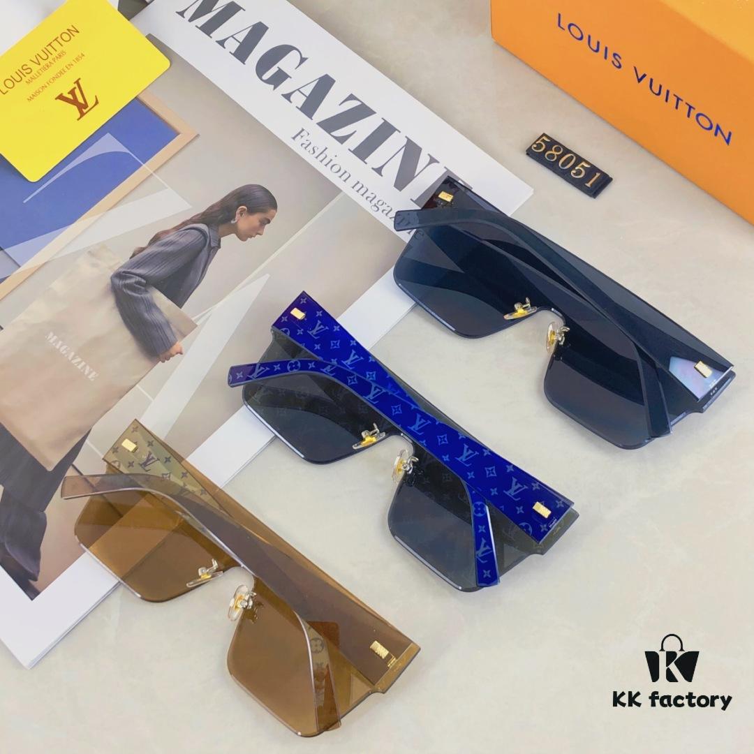 6931af50ccd8ab3d7afa353d Louis Vuitton Korean-Style Retro Oversized Square Sunglasses, Fashionable Unisex Slimming Sunglasses, One-Piece Influencer Style Shades