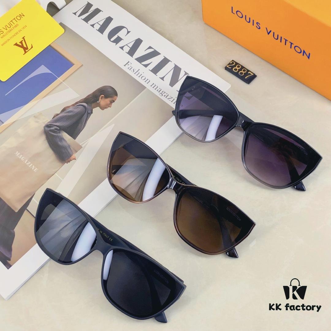 6931af51ccd8ab3d7afa3547 Louis Vuitton Korean-style Chic Cat-Eye Sunglasses for Women, 2025 New Arrival Vintage UV-Protective Designer Shades, Fashionable and Trendy Eyewear