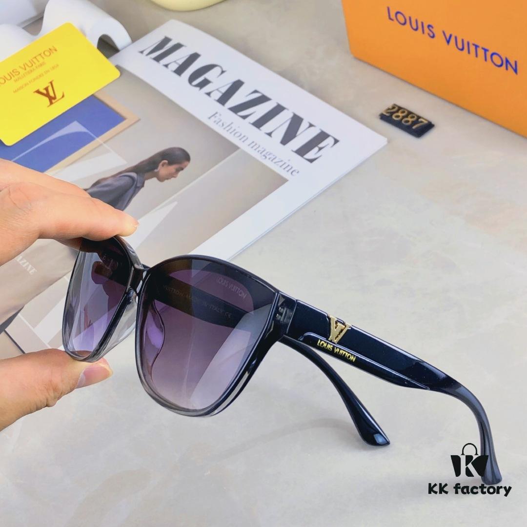 6931af51ccd8ab3d7afa3549 Louis Vuitton Korean-style Chic Cat-Eye Sunglasses for Women, 2025 New Arrival Vintage UV-Protective Designer Shades, Fashionable and Trendy Eyewear