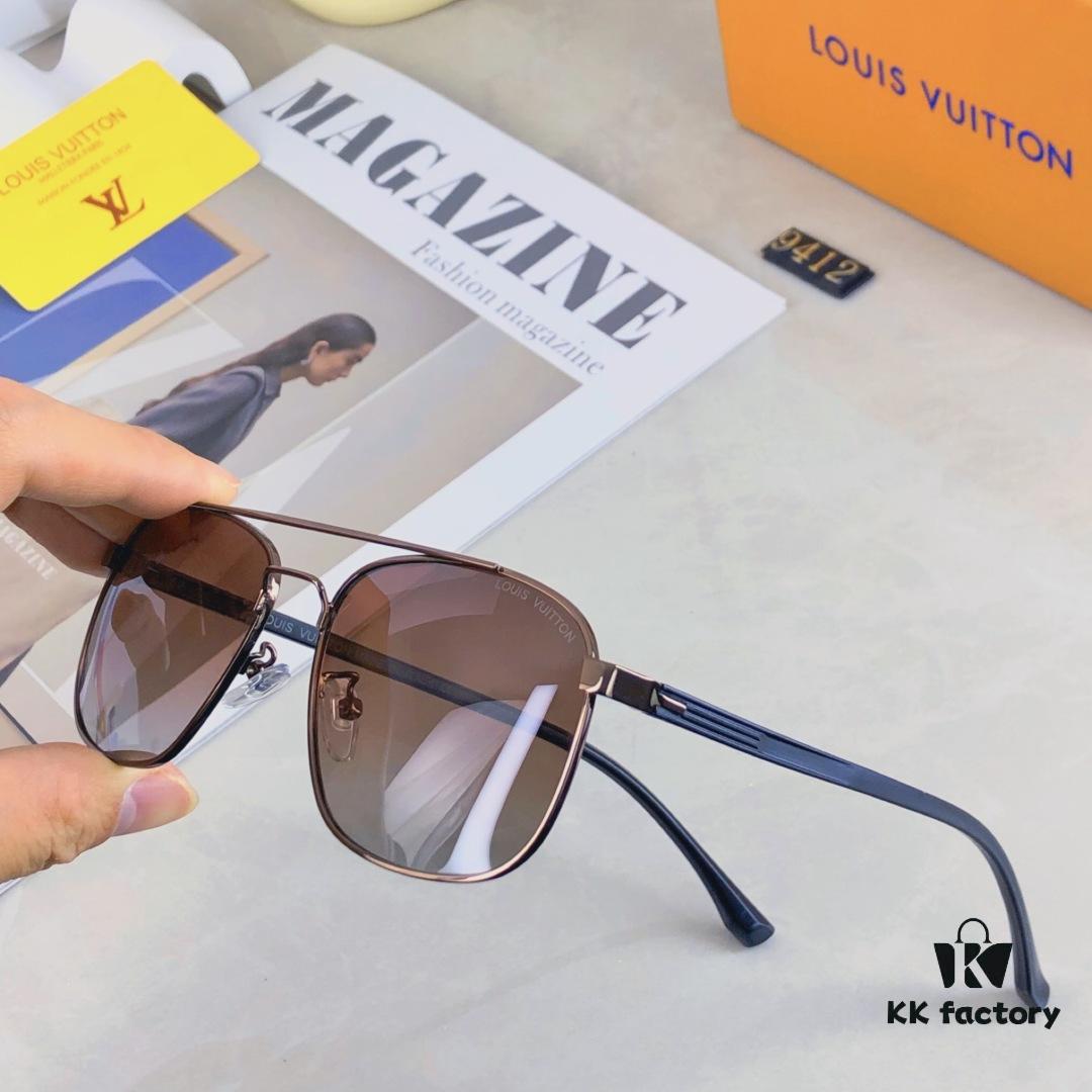 6931af52ccd8ab3d7afa3557 Louis Vuitton 2025 New Arrival Dual-Bridge Metal Luxury Men's Sunglasses, Fashionable UV-Protective Driving Shades