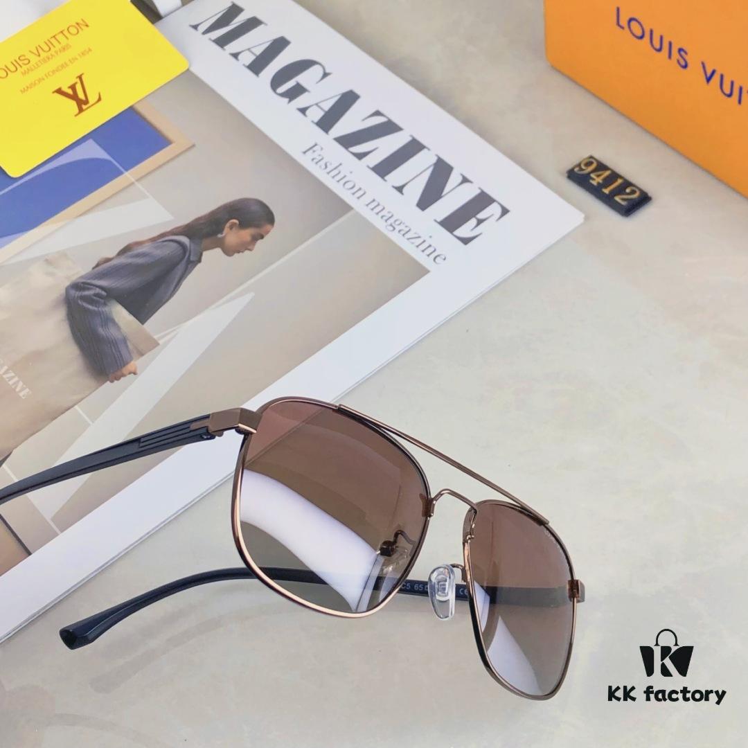 6931af52ccd8ab3d7afa3558 Louis Vuitton 2025 New Arrival Dual-Bridge Metal Luxury Men's Sunglasses, Fashionable UV-Protective Driving Shades