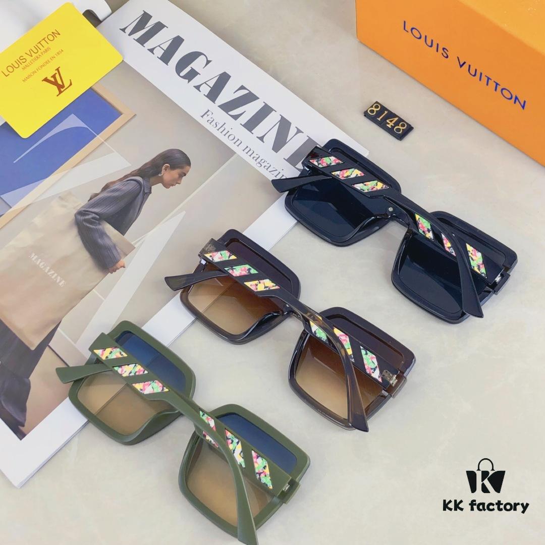 6931af52ccd8ab3d7afa355a Louis Vuitton 2025 New Square Oversized Letter Decorated Lightweight Luxury Women's Sunglasses, TikTok Influencer Fashion Shades