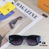 6931af53ccd8ab3d7afa356e Louis Vuitton Vintage-Inspired Transparent Brown Square Sunglasses, Trendy Round-Face Flattering Oversized Design, Stylish Unisex Sun Glasses