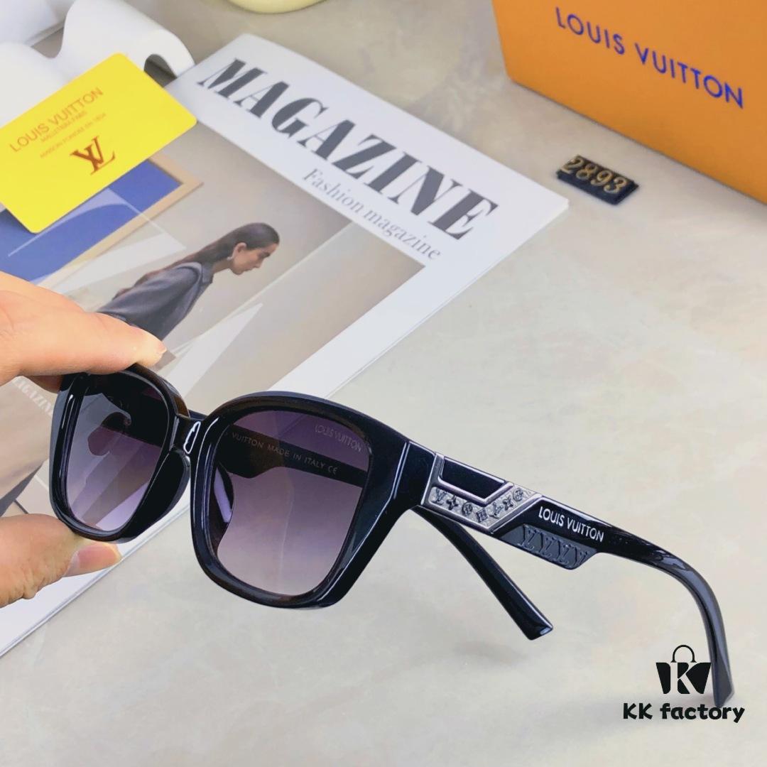 6931af54ccd8ab3d7afa3572 Louis Vuitton Vintage-Inspired Transparent Brown Square Sunglasses, Trendy Round-Face Flattering Oversized Design, Stylish Unisex Sun Glasses