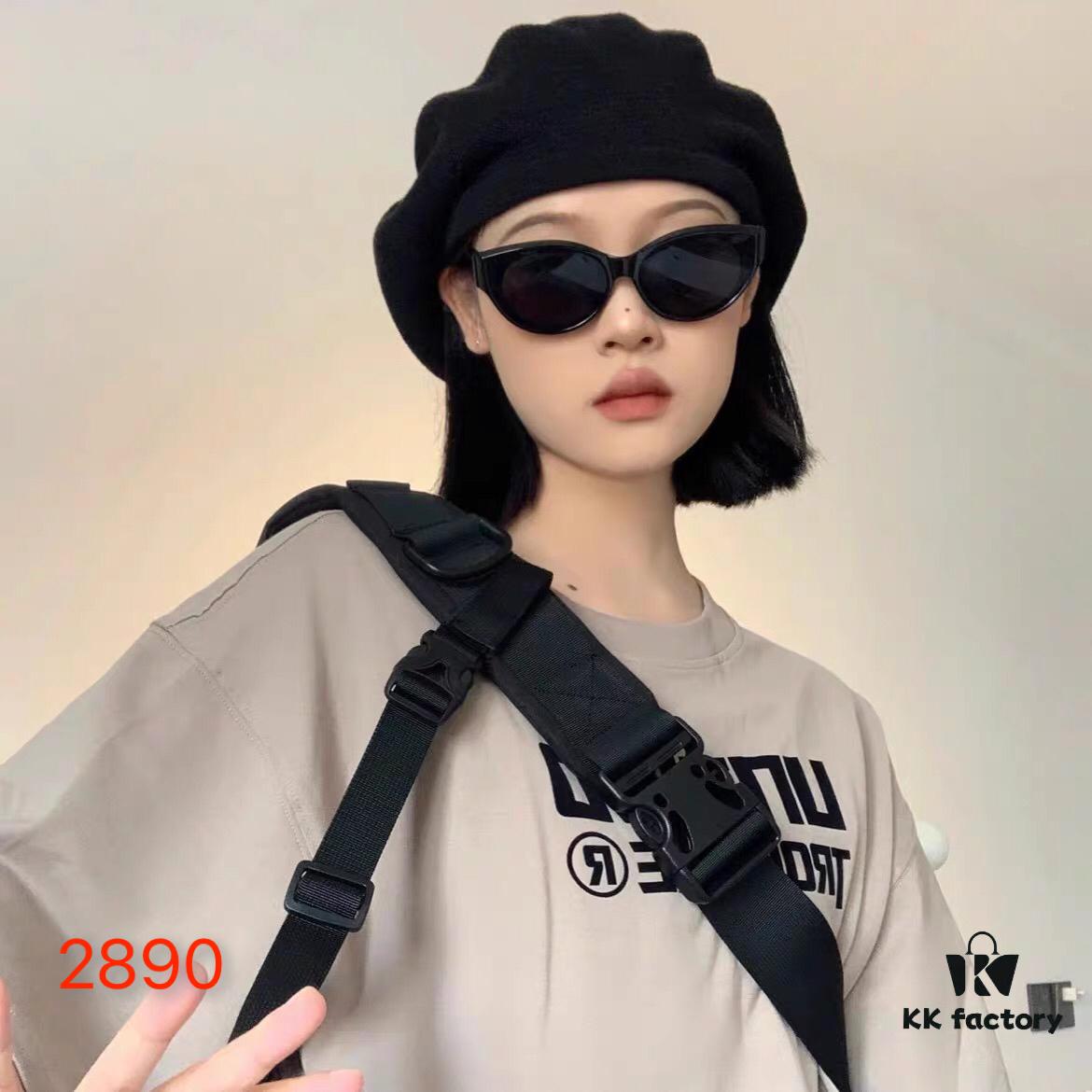 Louis Vuitton 2025 New Korean-Style Oval Cat-Eye Sunglasses Retro Streetwear Hong Kong Style Chic Cool Girl Sunglasses for Women Fashion Influencer Sun Glasses