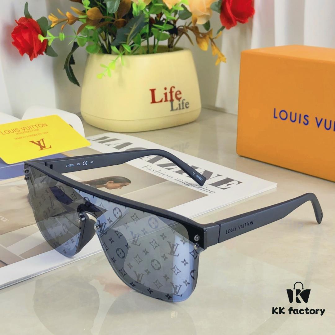 6931af55ccd8ab3d7afa3582 Louis Vuitton Oversized One-Piece Reflective Sunglasses, Trendy Unisex Fashion Retro Shades Popular in Europe and America