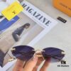 6931af56ccd8ab3d7afa358d Louis Vuitton 2025 Fashion Avant-Garde Cat-Eye Frameless Sunglasses Unisex Stylish UV Protection Shades