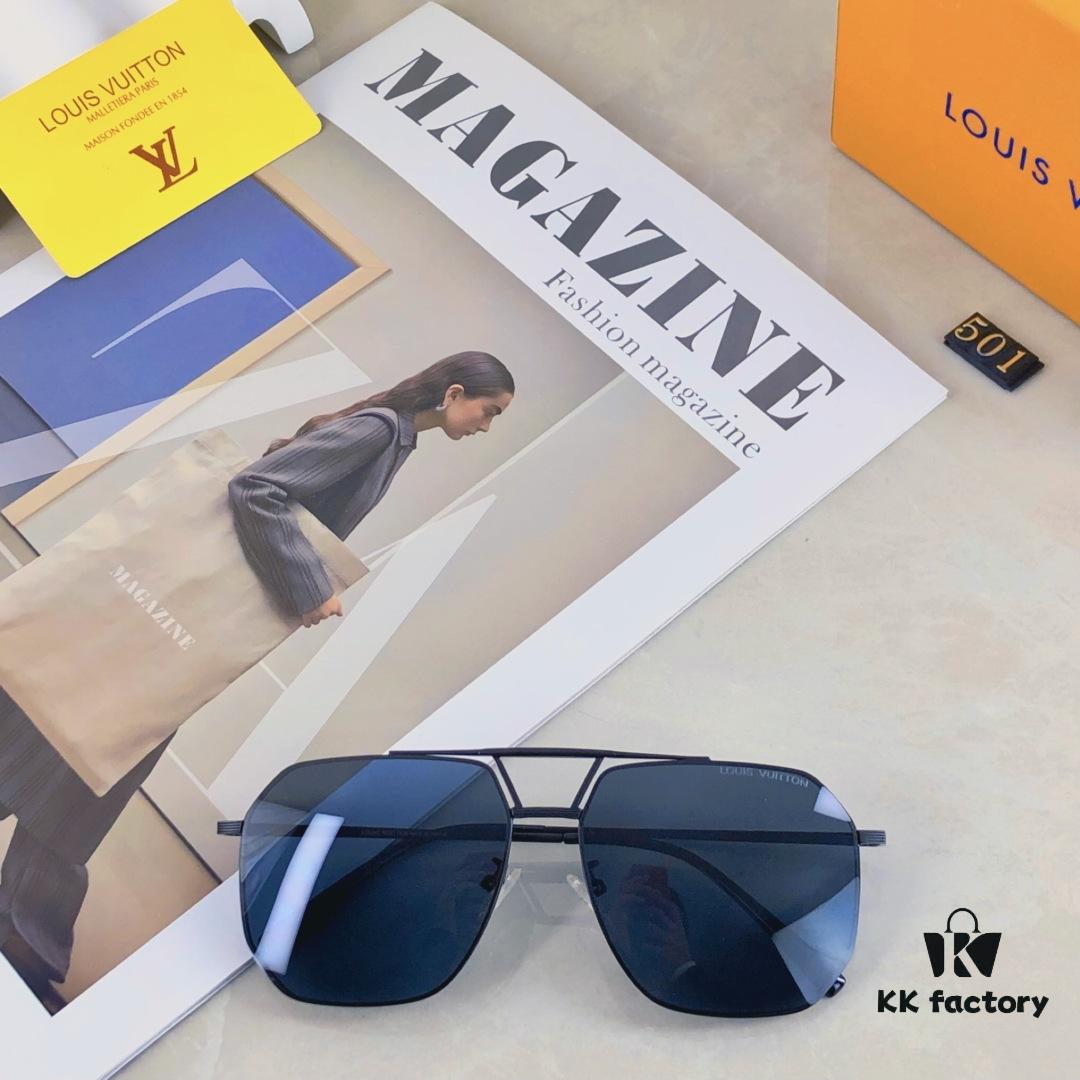 6931af57ccd8ab3d7afa359c Louis Vuitton Elastic Stainless Steel Nylon Polarized Aviator Sunglasses for Men, Fashionable Streetwear Style for Driving, Fishing and Outdoor Use
