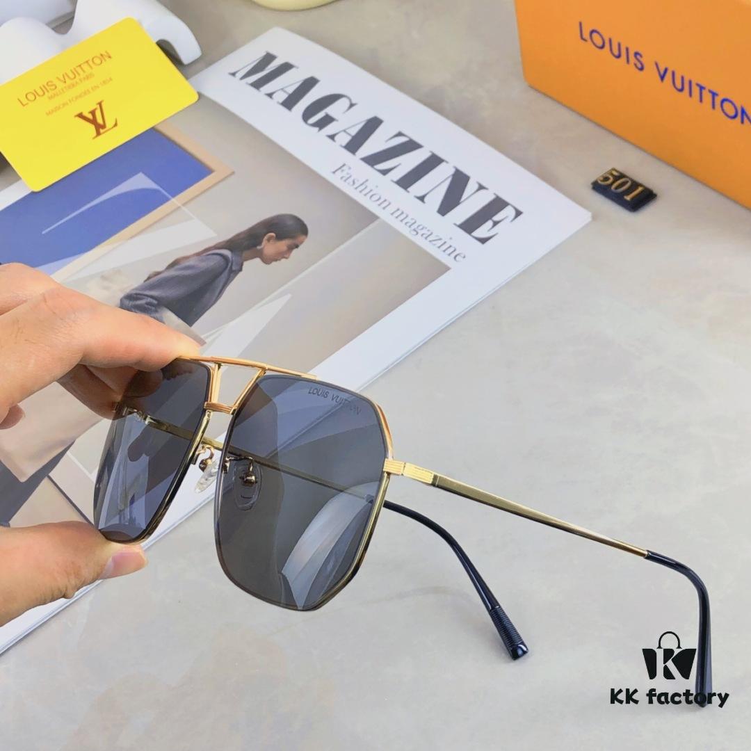6931af57ccd8ab3d7afa359e Louis Vuitton Elastic Stainless Steel Nylon Polarized Aviator Sunglasses for Men, Fashionable Streetwear Style for Driving, Fishing and Outdoor Use