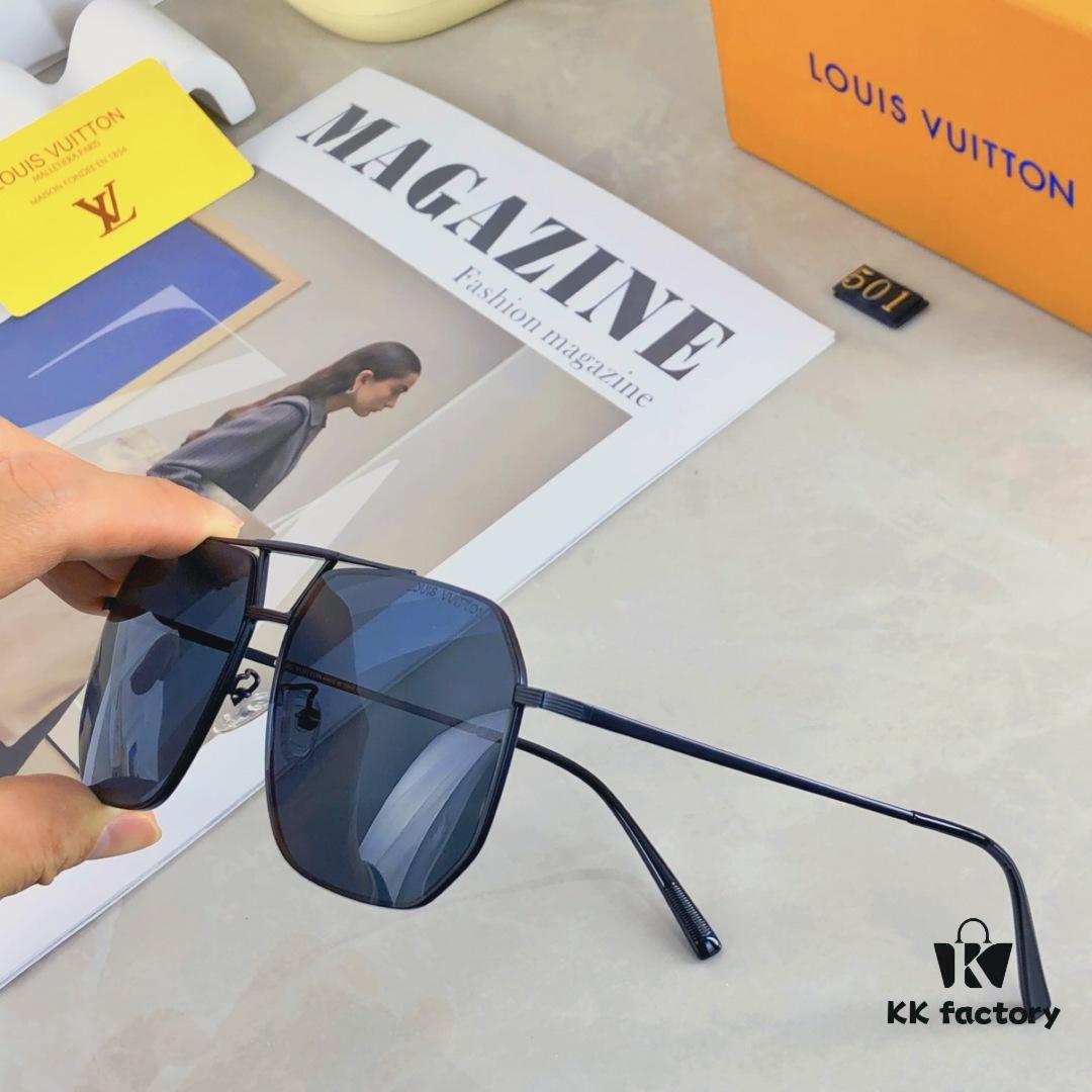 6931af57ccd8ab3d7afa359f Louis Vuitton Elastic Stainless Steel Nylon Polarized Aviator Sunglasses for Men, Fashionable Streetwear Style for Driving, Fishing and Outdoor Use