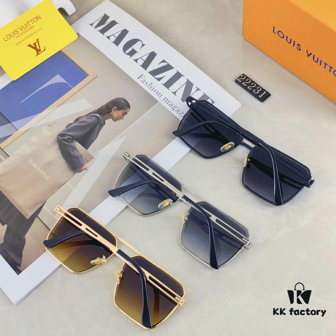 6931af57ccd8ab3d7afa35a2 Louis Vuitton Vintage Double Bridge Sunglasses for Men, Luxury UV-Protective Fashion Shades