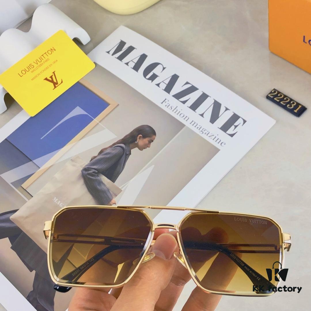 6931af57ccd8ab3d7afa35a3 Louis Vuitton Vintage Double Bridge Sunglasses for Men, Luxury UV-Protective Fashion Shades