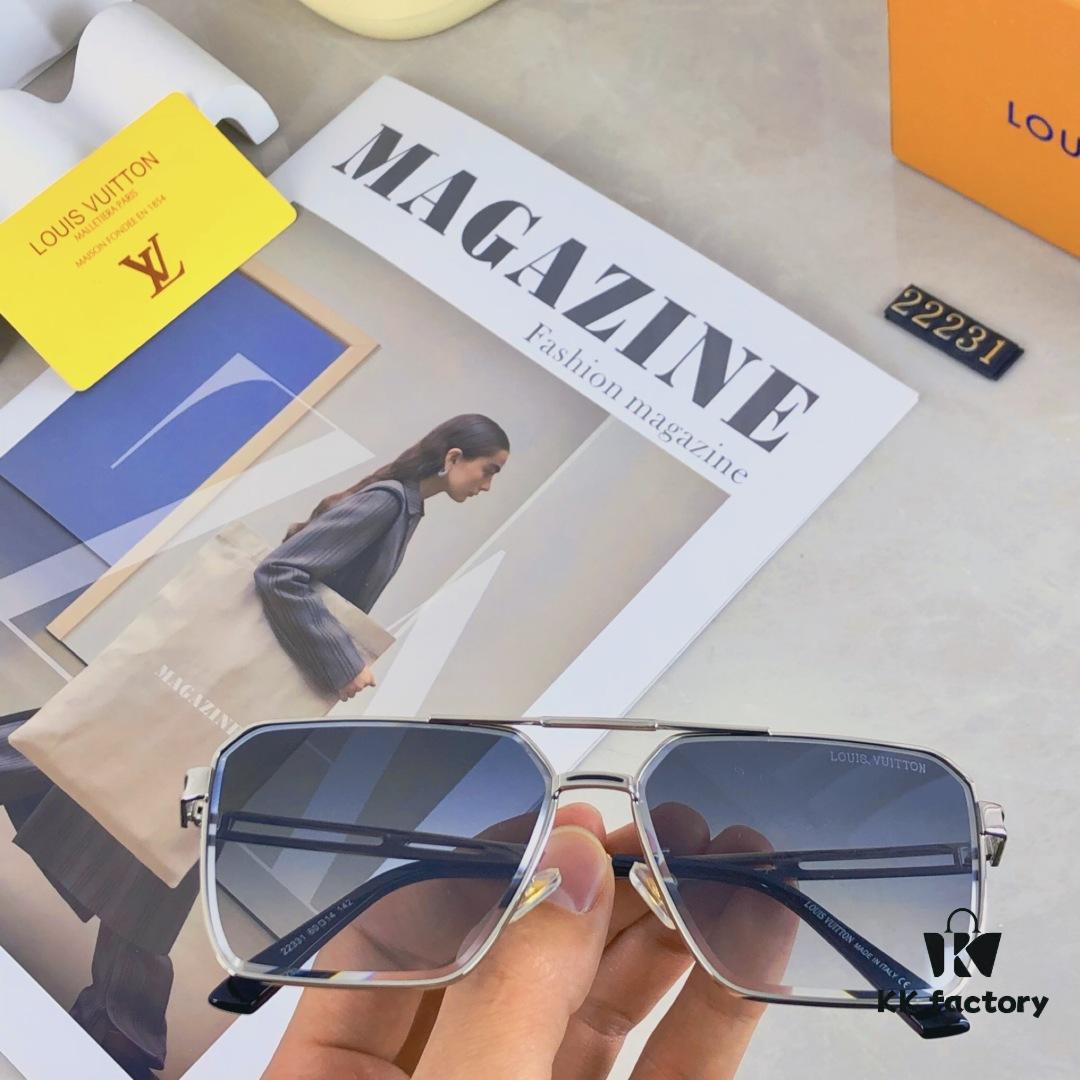 6931af57ccd8ab3d7afa35a4 Louis Vuitton Vintage Double Bridge Sunglasses for Men, Luxury UV-Protective Fashion Shades