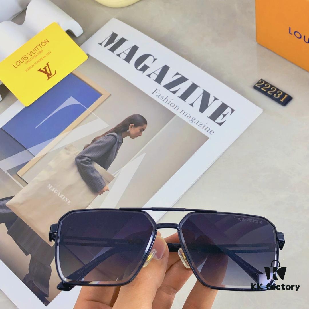 6931af57ccd8ab3d7afa35a5 Louis Vuitton Vintage Double Bridge Sunglasses for Men, Luxury UV-Protective Fashion Shades