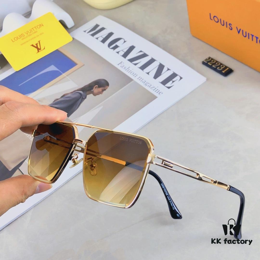 6931af57ccd8ab3d7afa35a7 Louis Vuitton Vintage Double Bridge Sunglasses for Men, Luxury UV-Protective Fashion Shades