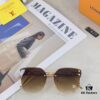 6931af58ccd8ab3d7afa35ac Louis Vuitton New Square Frameless Sunglasses for Women, Fashionable Printed UV Protection Retro Stylish Sunglasses