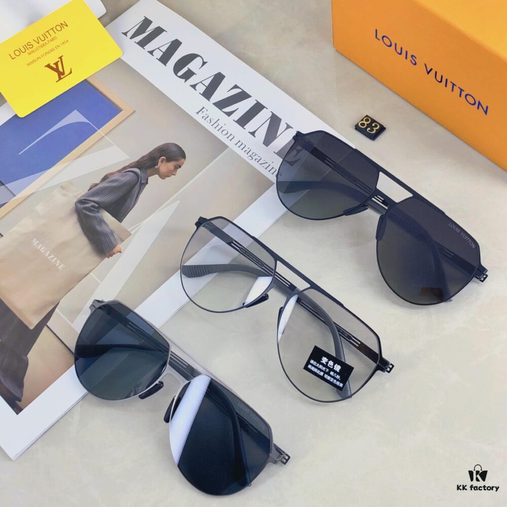 6931af59ccd8ab3d7afa35bc Louis Vuitton-Inspired Photochromic Sunglasses for Men, Stylish Retro Lightweight UV Protection Shades