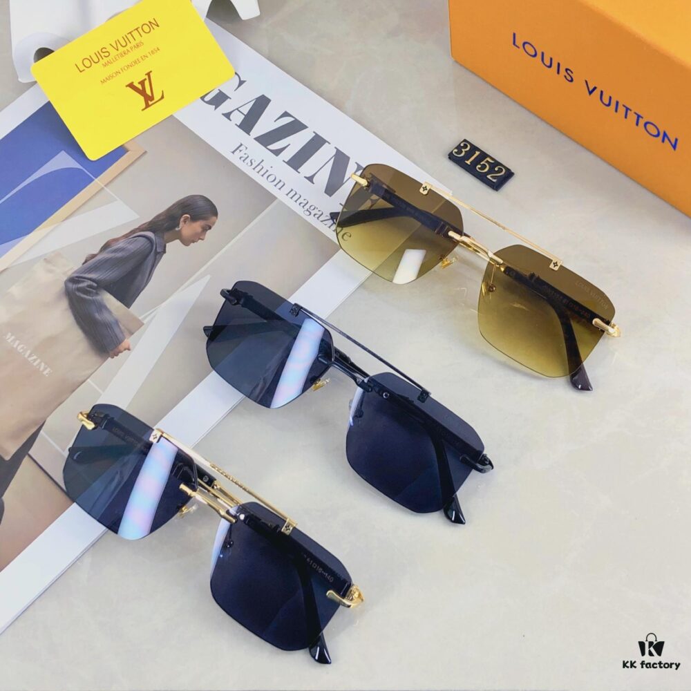 6931af59ccd8ab3d7afa35c5 Louis Vuitton Unisex Sunglasses 2025 Premium Anti-Glare Fashion Frameless Metal Eyewear