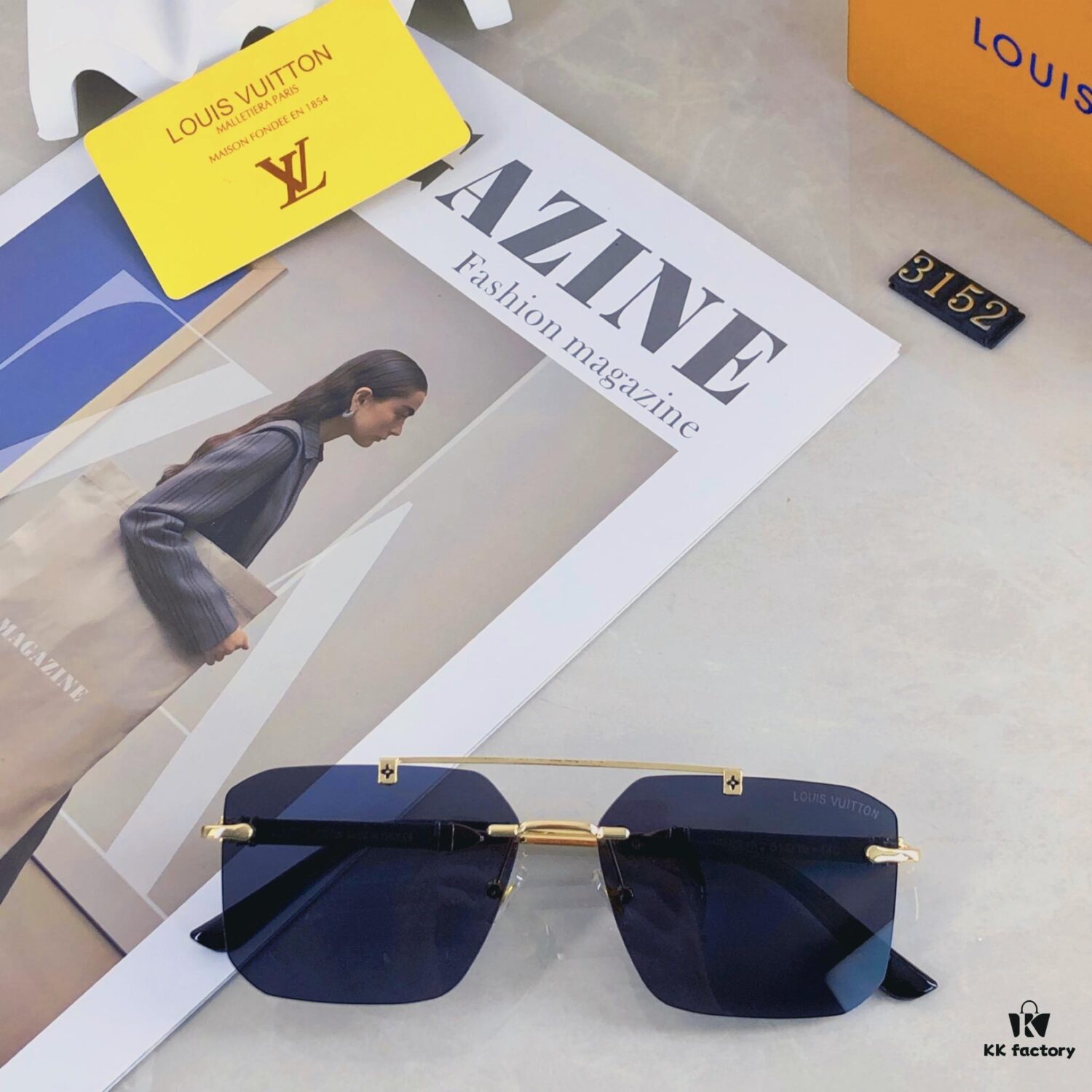 6931af5accd8ab3d7afa35c7 Louis Vuitton Unisex Sunglasses 2025 Premium Anti-Glare Fashion Frameless Metal Eyewear