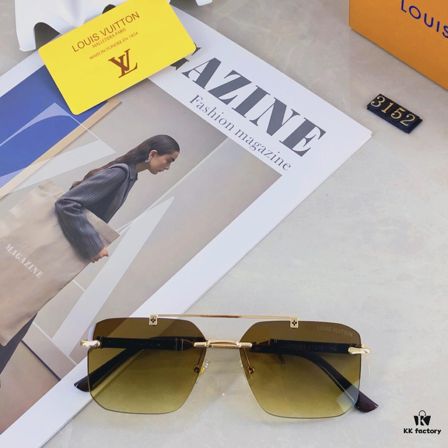 6931af5accd8ab3d7afa35c8 Louis Vuitton Unisex Sunglasses 2025 Premium Anti-Glare Fashion Frameless Metal Eyewear