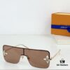 6931af62ccd8ab3d7afa363d 105 Louis Vuitton LV 1644 Size: 146□22-145 Unique Hardware, Rhinestone-trimmed Edges, Floral Accents, Exuding Elegance Sunglasses