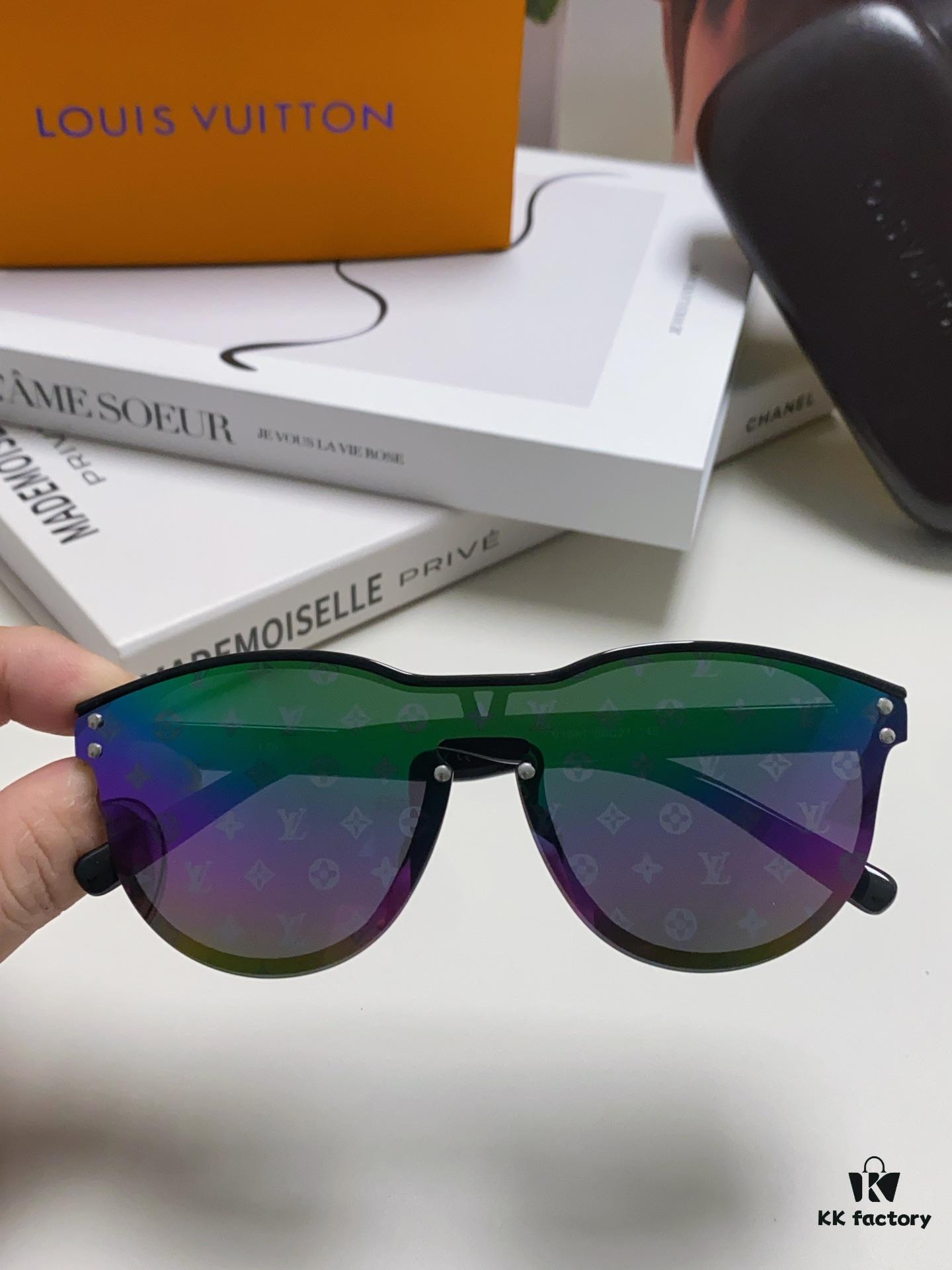 6931af79ccd8ab3d7afa3772 LOUIS VUITTON Round Frame Sunglasses with Detailed Design, Original LV Edgeless Style, Classic Temple Logo, High-Quality Fashion Eyewear