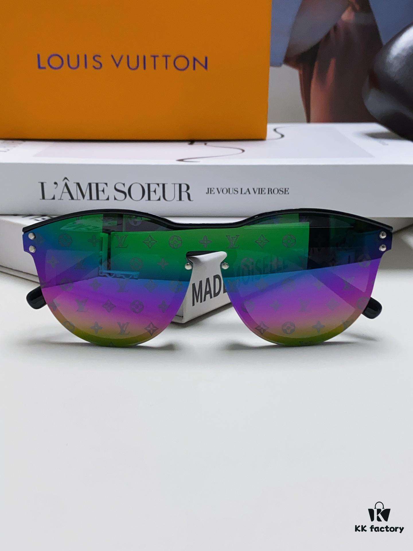 6931af79ccd8ab3d7afa3775 LOUIS VUITTON Round Frame Sunglasses with Detailed Design, Original LV Edgeless Style, Classic Temple Logo, High-Quality Fashion Eyewear