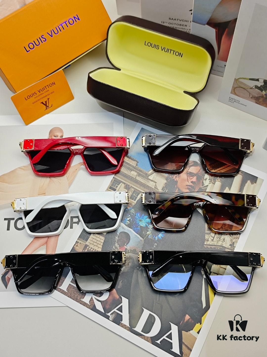 6931af7fccd8ab3d7afa37d1 LOUIS VUITTON Original 1:1 Replica Runway Highlight LV Millionaire 6-Color Sunglasses