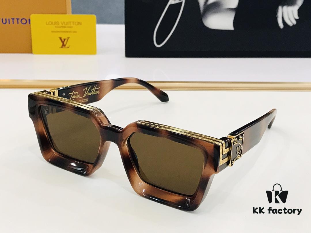6931af92ccd8ab3d7afa38e3 LOUIS VUITTON LV Maison M96006 Size 56□17 Luxury Edition Gold Logo Dense Pattern BM Exquisite Sunglasses
