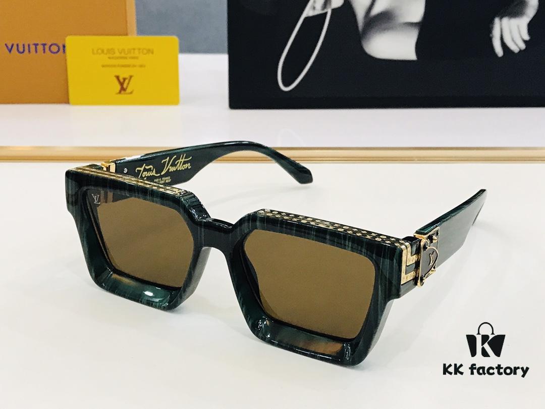 6931af92ccd8ab3d7afa38e4 LOUIS VUITTON LV Maison M96006 Size 56□17 Luxury Edition Gold Logo Dense Pattern BM Exquisite Sunglasses
