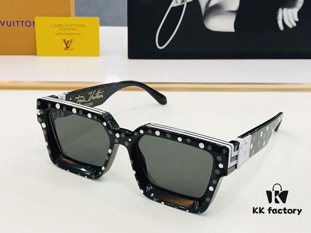 6931af93ccd8ab3d7afa38e7 LOUIS VUITTON LV Maison M96006 Size 56□17 Luxury Edition Gold Logo Dense Pattern BM Exquisite Sunglasses