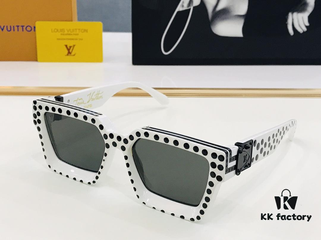 6931af93ccd8ab3d7afa38e8 LOUIS VUITTON LV Maison M96006 Size 56□17 Luxury Edition Gold Logo Dense Pattern BM Exquisite Sunglasses