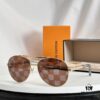 6931af98ccd8ab3d7afa392a In Stock, All Colors Available LOUIS VUITTON Model Z0340U Timeless Round Sunglasses Frame with Comfortable Spring Hinge Temples