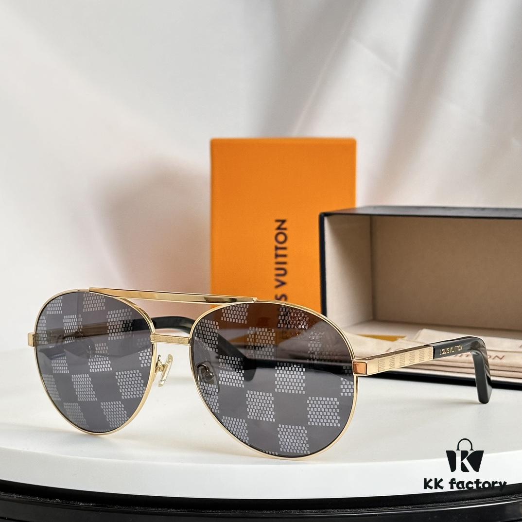 6931af98ccd8ab3d7afa392b In Stock, All Colors Available LOUIS VUITTON Model Z0340U Timeless Round Sunglasses Frame with Comfortable Spring Hinge Temples